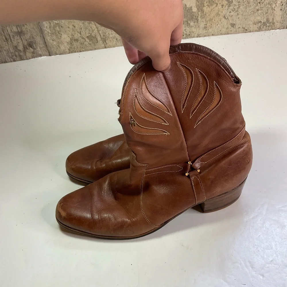Vintage Florsheim‎ Brown Leather Boots Size 11